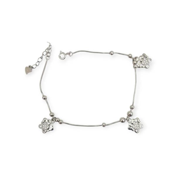 925 Sterling Silver Bracelet with Beautiful Butterflys